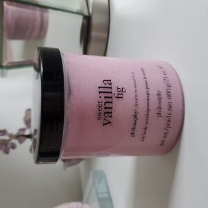 NEW Philosophy Sweet Vanilla Fig Salt Body Scrub 21 oz.